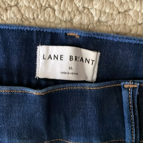 LANE BRYANT NWT Size 16 Pull-On High Rise Boot Jean Dark Wash Boot Pants Denim - Picture 5 of 15